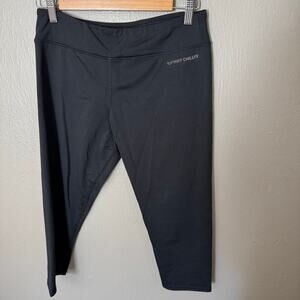 HOT CHILLY'S Black Cropped Base Layer Leggings Size Medium casual skiing snow